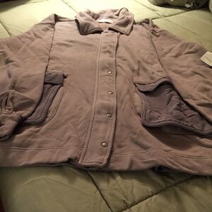 Free People woman’s oversized sweatshirt, Dusta Cocoa, Size Large - New with Tag